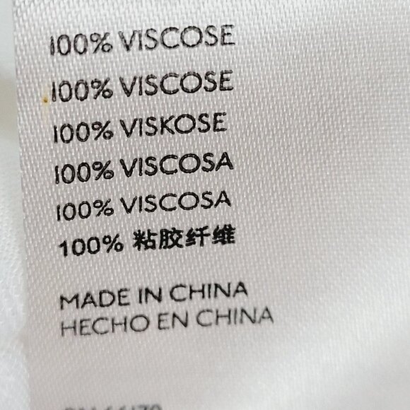 Free People Bianca Blouse White/Ivory Jacquard Animal Print Sz Med Ruched NEW - Picture 13 of 14